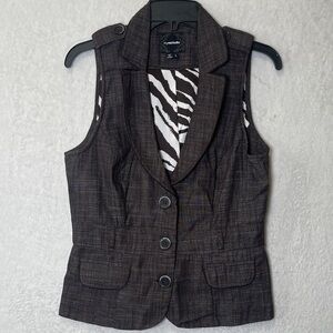 Trendy Dark Brown Vest